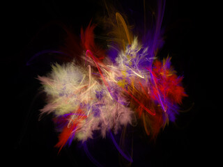 surreal futuristic digital 3d design art abstract background fractal illustration for meditation and decoration wallpaper