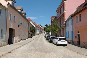 Freyburg (Unstrut) Straße mit Wohnhäusern