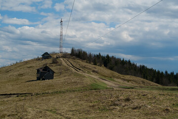 Cell tower on the mountain