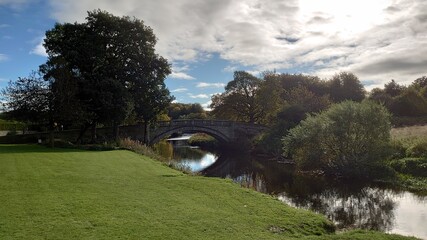 Naklejka premium view of the park pollok park