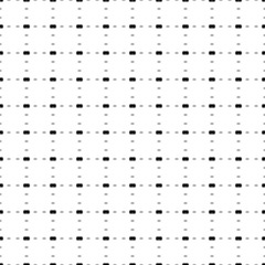 Square seamless background pattern from black diving goggles symbols are different sizes and opacity. The pattern is evenly filled. Vector illustration on white background