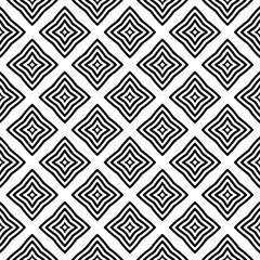 Seamless vector pattern in geometric ornamental style. Black  pattern.