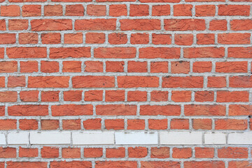material texture of red brick wall with lines