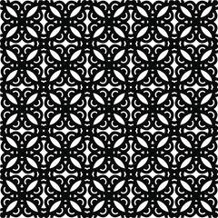 Foto op Plexiglas Seamless vector pattern in geometric ornamental style. Black  pattern.  © t2k4