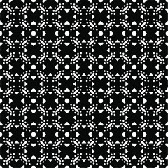 Seamless vector pattern in geometric ornamental style. Black  pattern.
