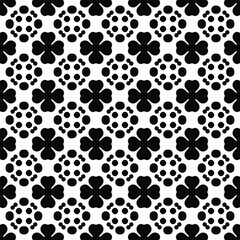 Fototapeta na wymiar Seamless vector pattern in geometric ornamental style. Black pattern.