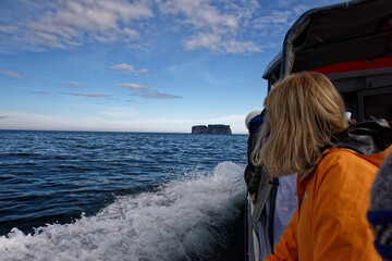  Imposing Drangey Island off the coast of Iceland