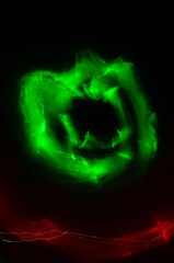 light movement and water. abstract color background.