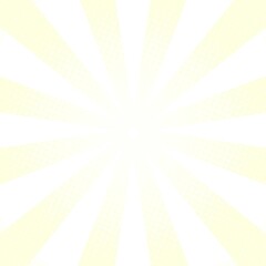 White and yellow Sunburst Pattern Background. Sunburst with rays background. Vector illustration. White and yellow radial background. Halftone background.