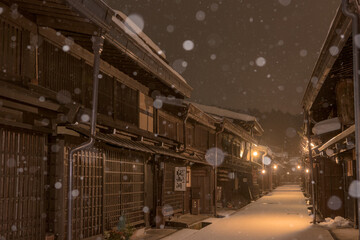 冬の古い町並み
