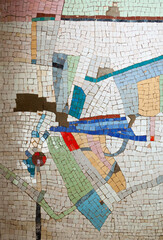 Obraz premium Tesserae. Small mosaic tiles. Close-up.