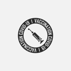 Vaccine icon isolated on white background. Modern symbol. Vector illustration.