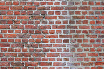 material texture of red brick wall