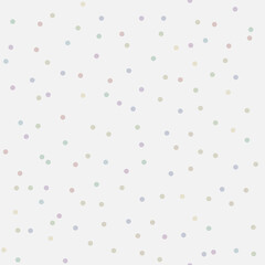 Color seamless polka dots pattern. Vector illustration.