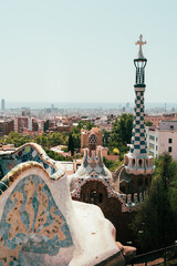 view of the city from park guell