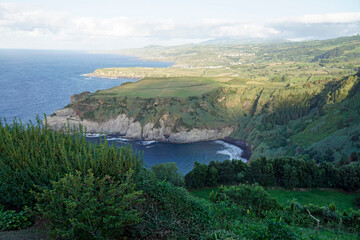Fototapeta na wymiar scenic landscape on sao miguel island
