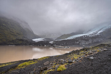 Sv&iacute;nafellsj&ouml;kull outlet of the Vatnaj&ouml;kull Glacier in Iceland