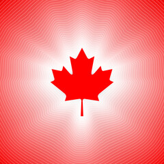 canada day canadian flag square symbol concept 