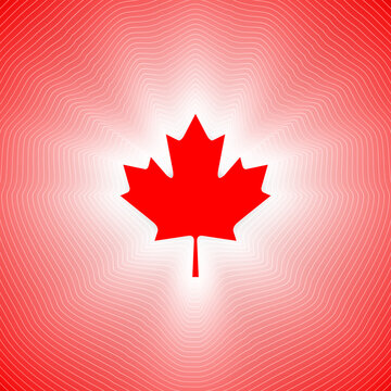 canada day canadian flag square symbol concept 