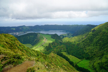 Naklejka premium wild nature on the azores islands 