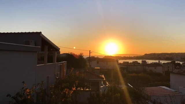 Sunset Time Lapse in Split Croatia