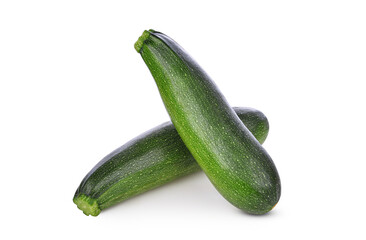 Zucchini isolated on white background.