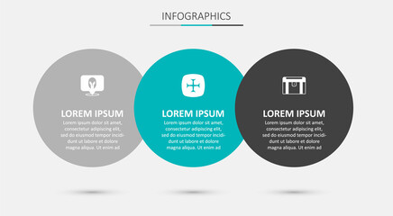 Set Crusade, Medieval helmet and Antique treasure chest. Business infographic template. Vector