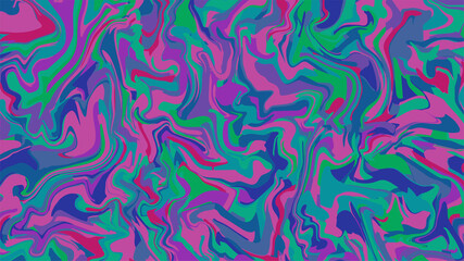 Vector multicolor emotional liquid background. Decorative wavy illustration with liquify effect