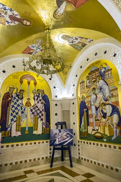 Underground Crypt of Saint Sava Orthodox Church ("The Temple of Saint Sava"). Belgrade, Serbia. October 14, 2019.