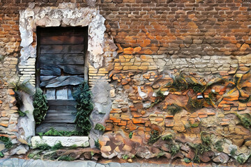 old fantasy brick wall