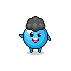 gum ball character as the afro boy