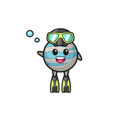 the planet diver cartoon character