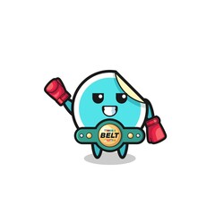 sticker boxer mascot character