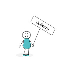 Jolly stickman - Delivery