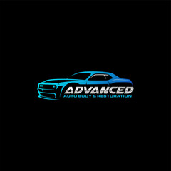 automotive logo concept with modern style