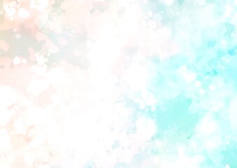 幻想的な水彩の水色テクスチャ背景
