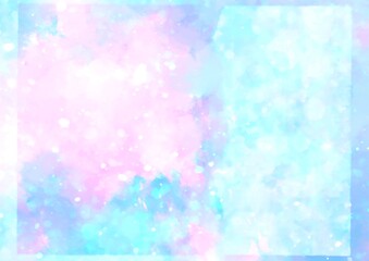 ピンク色と紫色の水彩テクスチャ背景
