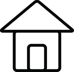 Fototapeta premium home icon vector.
