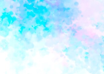 幻想的な水彩の水色テクスチャ背景
