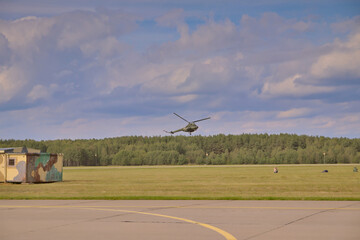 Mirosławiec, Poland - September 4, 2021, Air Festival at the 12th Base of Unmanned Aerial Vehicles in Mirosławiec, Polish Air Force	
