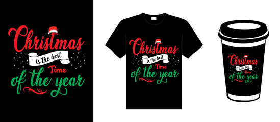 Merry Christmas lettering typography quote. Christmas t-shirt design. Christmas merchandise designs. Christian religion quotes saying for print