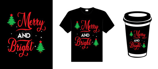 Merry Christmas lettering typography quote. Christmas t-shirt design. Christmas merchandise designs. Christian religion quotes saying for print