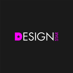 Design star. Logo template.