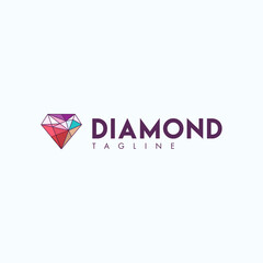 Diamond. Logo template.