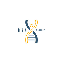 DNA. Logo template.