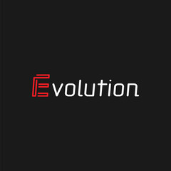 Evolution. Logo template.