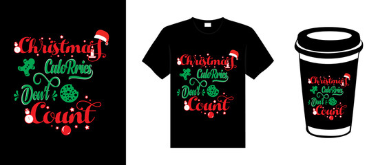 Merry Christmas lettering typography quote. Christmas t-shirt design. Christmas merchandise designs. Christian religion quotes saying for print