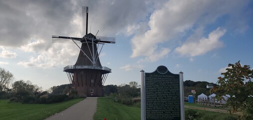 The DeZwaan windmill, the only authentic Dutch windmill, Windmill Island Garden, Holland, Michigan