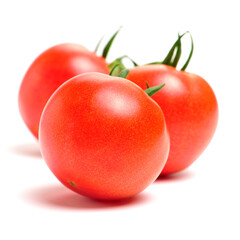 fresh tomato isolated on white background