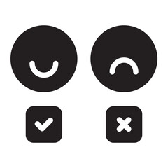satisfaction glyph icon